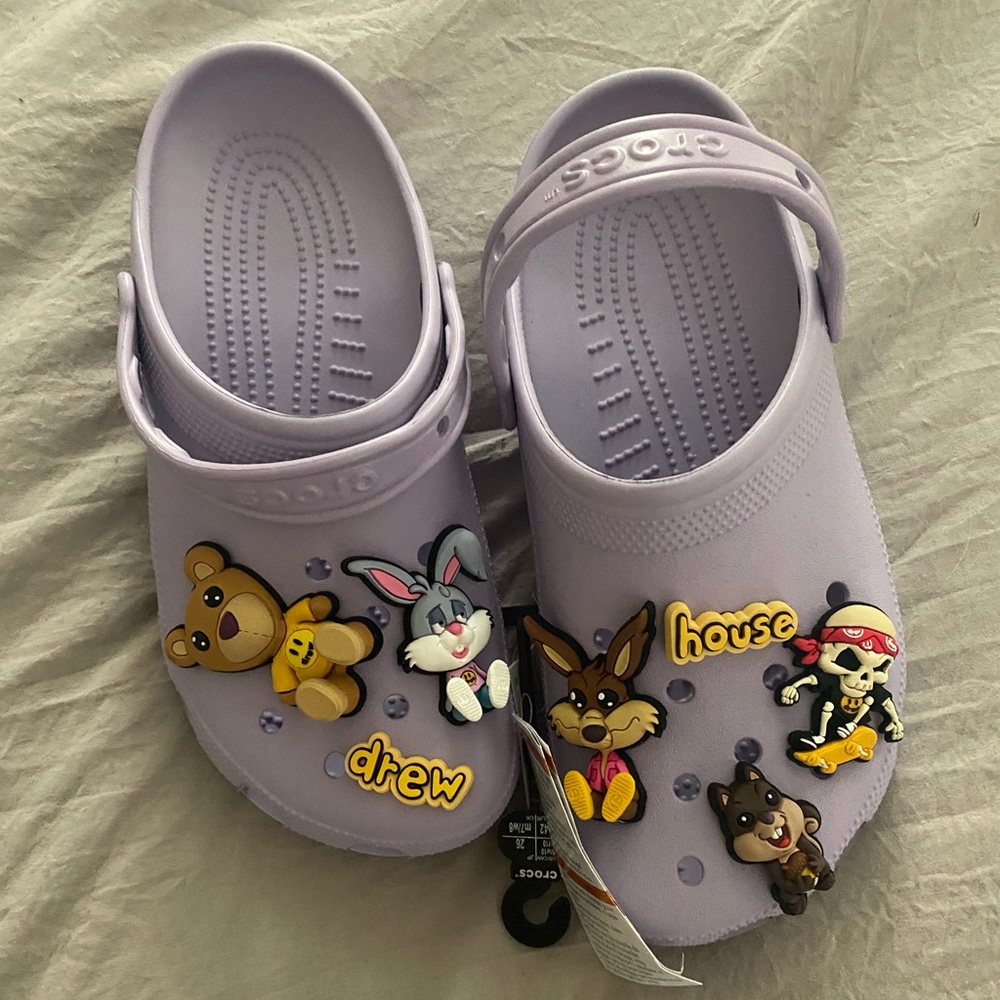 NWT Justin Bieber crocs